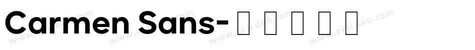 Carmen Sans字体转换